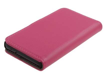 Samsung I9100 Galaxy S2 Slim Synthetic Leather Wallet Case with Stand - Pink