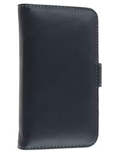 Samsung I9250 Google Galaxy Nexus Synthetic Leather Wallet Case - Classic Black
