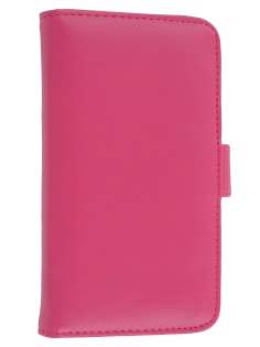 Samsung I9250 Google Galaxy Nexus Synthetic Leather Wallet Case - Pink