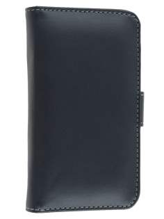 Samsung I9100 Galaxy S2 Synthetic Leather Wallet Case - Classic Black