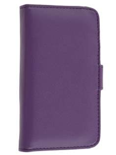 Samsung I9100 Galaxy S2 Synthetic Leather Wallet Case - Purple