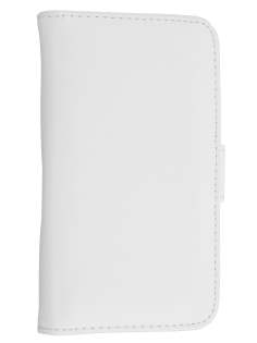 Samsung I9100 Galaxy S2 Synthetic Leather Wallet Case - Pearl White