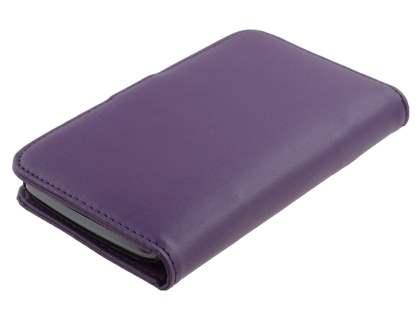 Samsung I9250 Google Galaxy Nexus Synthetic Leather Wallet Case - Purple