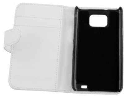 Samsung I9100 Galaxy S2 Synthetic Leather Wallet Case - Pearl White