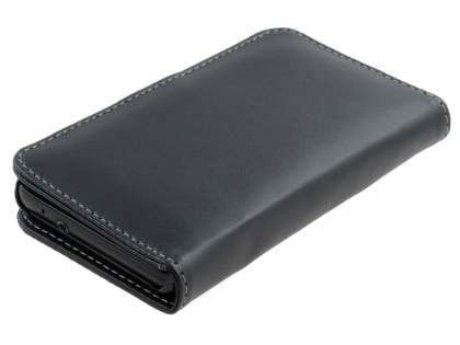 Samsung I9100 Galaxy S2 Synthetic Leather Wallet Case - Classic Black