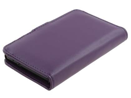 Samsung I9100 Galaxy S2 Synthetic Leather Wallet Case - Purple