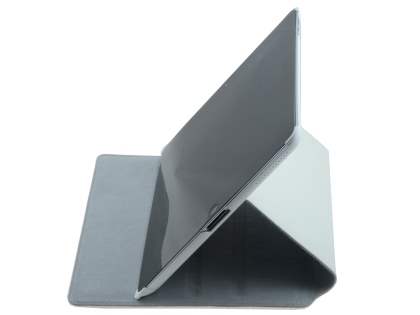 Premium Ultra Slim Genuine Leather Flip Case with Stand for iPad 2/3 - White