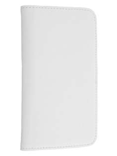 Samsung I9300 Galaxy S3 Slim Synthetic Leather Wallet Case with Stand - Pearl White