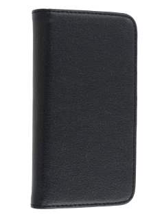 Samsung I9300 Galaxy S3 Slim Synthetic Leather Wallet Case with Stand - Classic Black