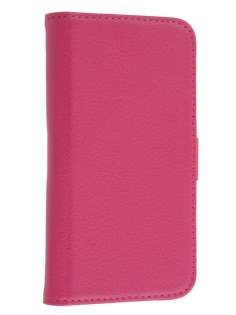 Samsung I9300 Galaxy S3 Slim Synthetic Leather Wallet Case with Stand - Pink