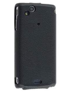 Slim Synthetic Leather Flip Case for Sony Ericsson XPERIA Arc/Arc S - Classic Black Slim Synthetic Leather Flip Case for Sony Ericsson XPERIA Arc/Arc S - Classic Black