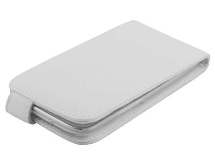 Samsung I9300 Galaxy S3 Genuine Leather Flip Case - White