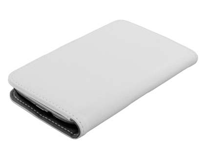 Samsung I9300 Galaxy S3 Slim Synthetic Leather Wallet Case with Stand - Pearl White