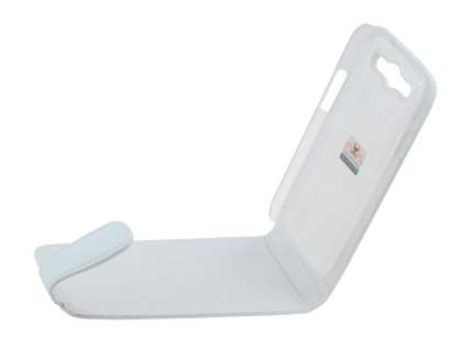Samsung I9300 Galaxy S3 Genuine Leather Flip Case - White
