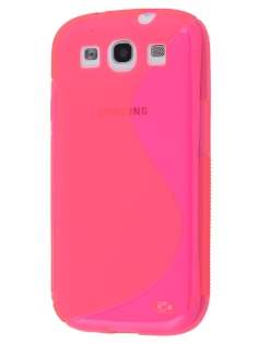 Samsung I9300 Galaxy S3 Wave Case - Frosted Pink/Pink