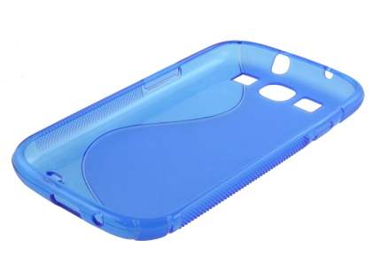 Samsung I9300 Galaxy S3 Wave Case - Frosted Blue/Blue