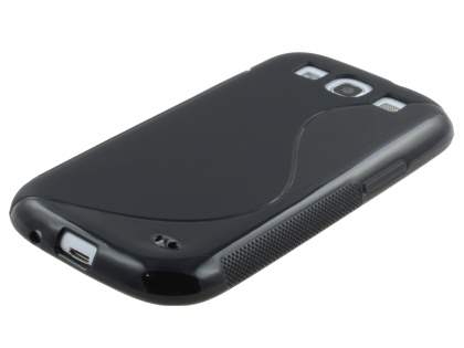 Samsung I9300 Galaxy S3 Wave Case - Frosted Black/Black