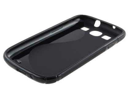 Samsung I9300 Galaxy S3 Wave Case - Frosted Black/Black