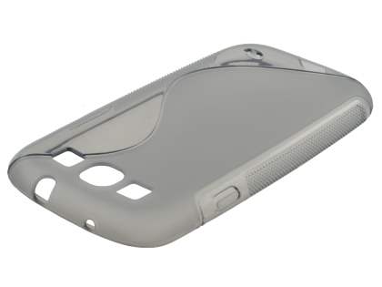 Samsung I9300 Galaxy S3 Wave Case - Frosted Grey/Grey