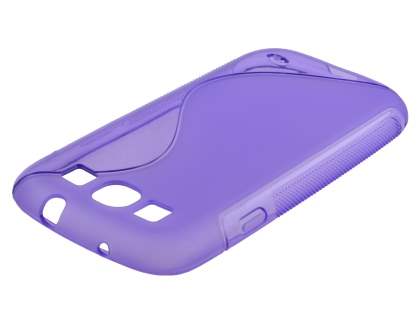 Samsung I9300 Galaxy S3 Wave Case - Frosted Purple/Purple