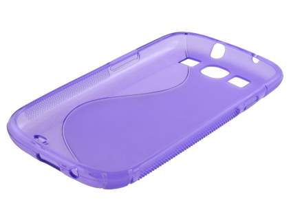 Samsung I9300 Galaxy S3 Wave Case - Frosted Purple/Purple