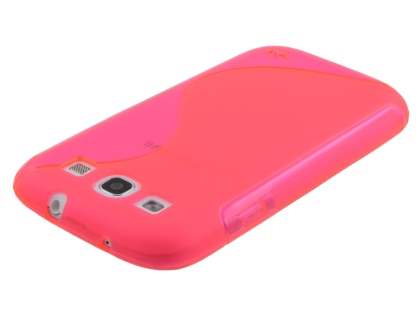 Samsung I9300 Galaxy S3 Wave Case - Frosted Pink/Pink