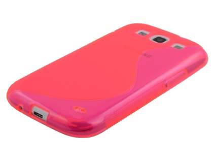 Samsung I9300 Galaxy S3 Wave Case - Frosted Pink/Pink