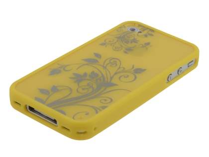 LIM'S Fashionable Protective Case for iPhone 4S/4 - Yellow