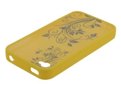 LIM'S Fashionable Protective Case for iPhone 4S/4 - Yellow