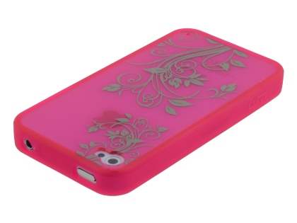 LIM'S Fashionable Protective Case for iPhone 4S/4 - Hot Pink