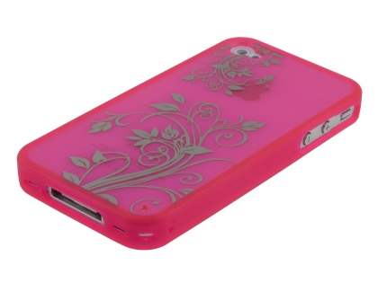 LIM'S Fashionable Protective Case for iPhone 4S/4 - Hot Pink