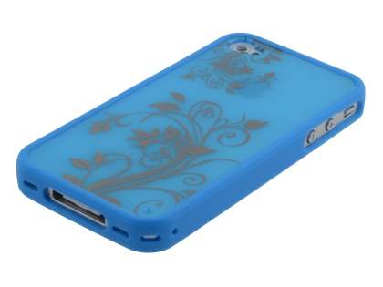 LIM'S Fashionable Protective Case for iPhone 4S/4 - Blue