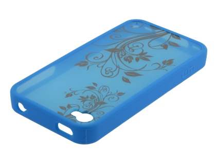 LIM'S Fashionable Protective Case for iPhone 4S/4 - Blue
