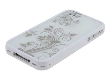 LIM'S Fashionable Protective Case for iPhone 4S/4 - White