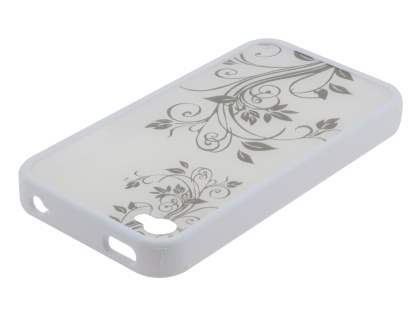 LIM'S Fashionable Protective Case for iPhone 4S/4 - White