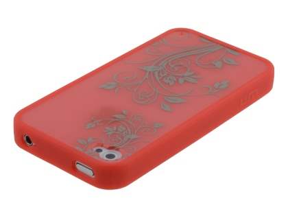 LIM'S Fashionable Protective Case for iPhone 4S/4 - Red