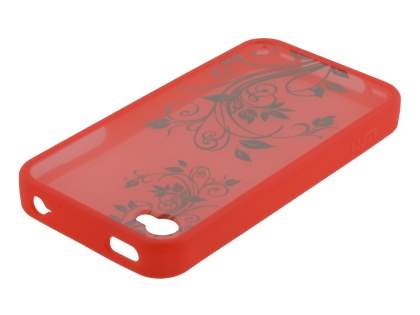 LIM'S Fashionable Protective Case for iPhone 4S/4 - Red