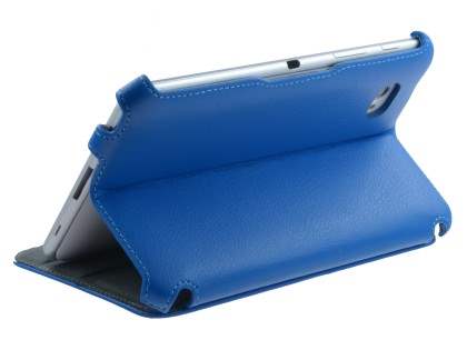 Synthetic Leather Flip Case with Dual-Angle Stand for Samsung Galaxy Tab 7.0 Plus - Sky Blue