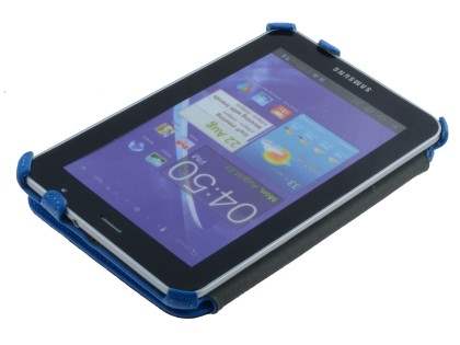 Synthetic Leather Flip Case with Dual-Angle Stand for Samsung Galaxy Tab 7.0 Plus - Sky Blue