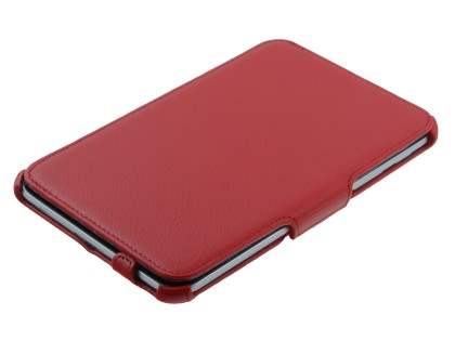 Synthetic Leather Flip Case with Dual-Angle Stand for Samsung Galaxy Tab 7.0 Plus - Red