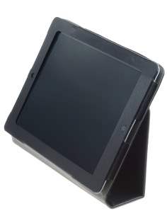 Synthetic Leather Flip Case with Stand for iPad 2 / iPad 3 / iPad 4 - Black