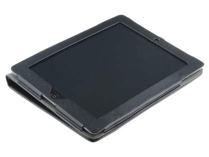 Synthetic Leather Flip Case with Stand for iPad 2 / iPad 3 / iPad 4 - Black