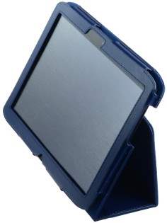 Synthetic Leather Flip Case with Fold-Back Stand for Motorola XOOM 2 10.1 - Ocean Blue