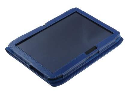 Synthetic Leather Flip Case with Fold-Back Stand for Motorola XOOM 2 10.1 - Ocean Blue