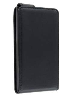 Synthetic Leather Flip Case for Nokia Lumia 900 - Black