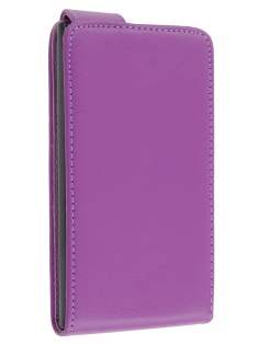 Synthetic Leather Flip Case for Nokia Lumia 900 - Purple