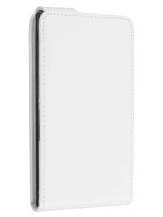 Synthetic Leather Flip Case for Nokia Lumia 900 - Pearl White
