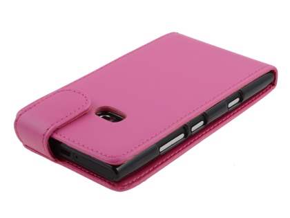 Synthetic Leather Flip Case for Nokia Lumia 900 - Pink