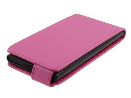Synthetic Leather Flip Case for Nokia Lumia 900 - Pink