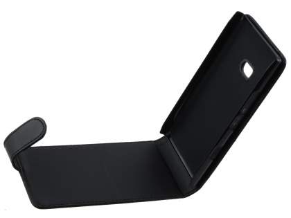 Synthetic Leather Flip Case for Nokia Lumia 900 - Black